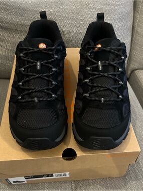 Merrell Men's Moab 3 Smooth GTX Vibram Black Outdoors Hiking Shoe Size 13 New